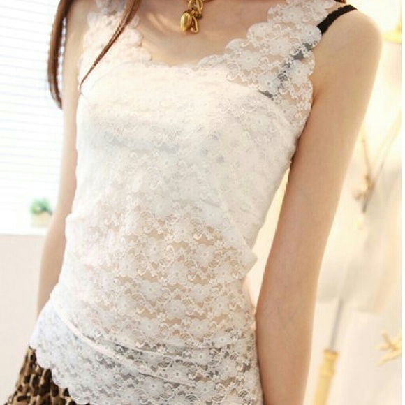 65 off Wardrobe Revolution Tops 🆑🆕Brand new Full Lace Tank Top NWOT