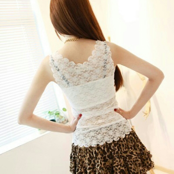 65 off Wardrobe Revolution Tops 🆑🆕Brand new Full Lace Tank Top NWOT