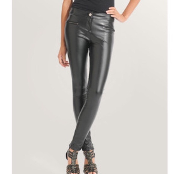Black leather pants