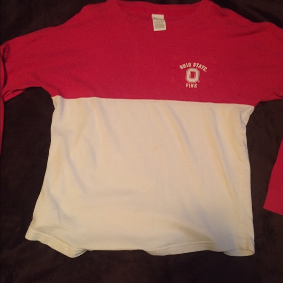 Victoria Secret Pink OSU Jersey Top ❤️