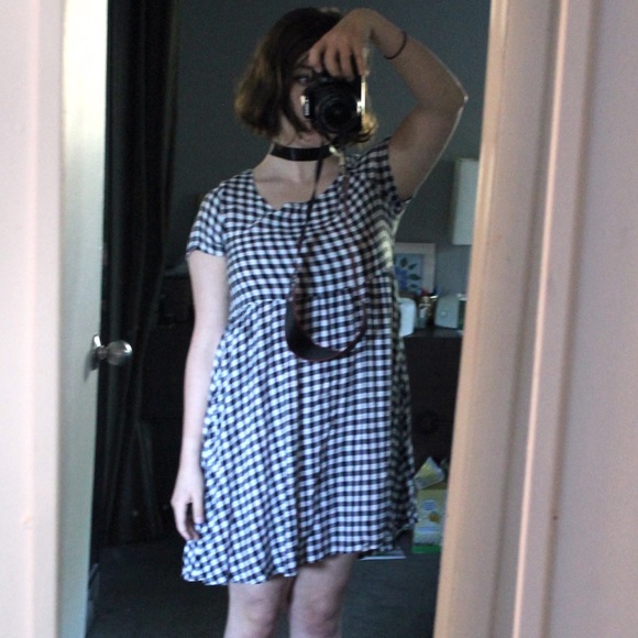 🏡gingham babydoll dress🏡