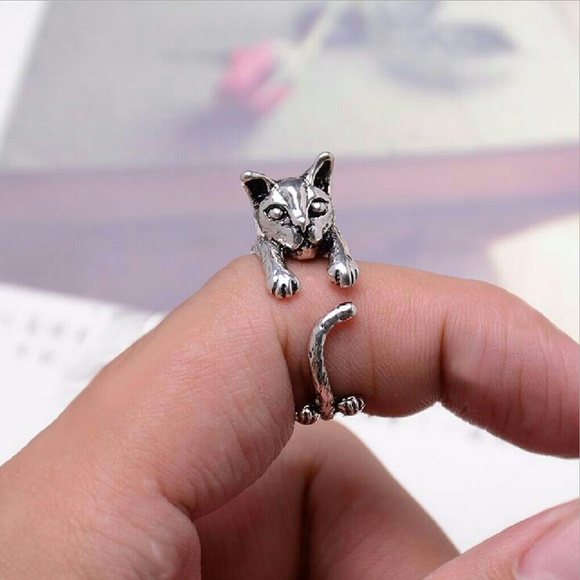 Hello Pawsh Jewelry - 🚫SOLD🚫Realistic 3D Cat Sizable Ring