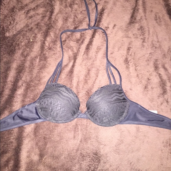 Hollister Black Tribal bikini top