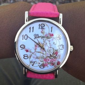 Pink flower watch!