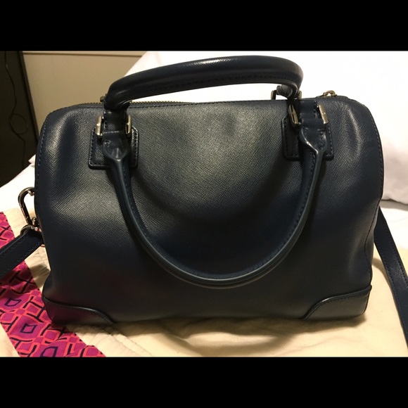 Tory Burch Robinson Middy Satchel - Night Sky - Picture 3 of 4