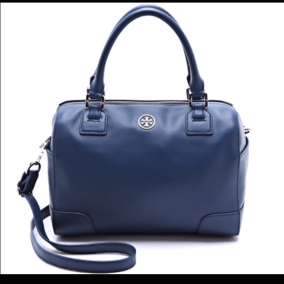 Tory Burch Robinson Middy Satchel - Night Sky - Picture 4 of 4