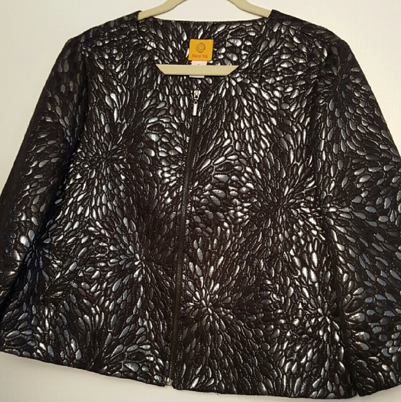 Black and silver jacket