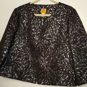 Black and silver jacket