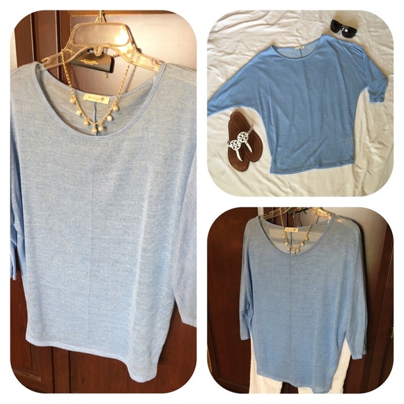 Tops - 5🌟 RATED FINAL PRICE CUT Light Blue Blouse💙