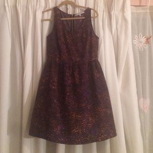 Purple/Orange Multicolor Dress