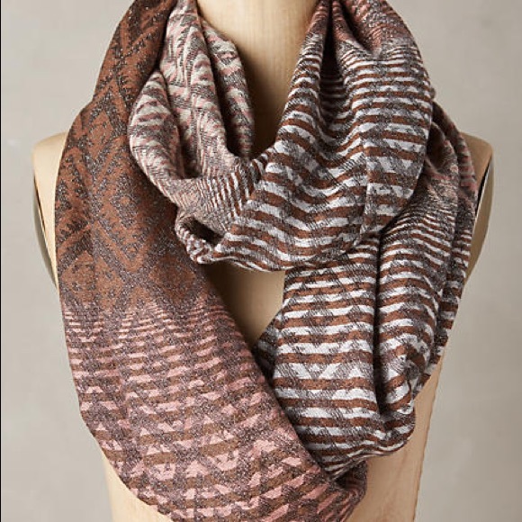 Anthropologie Accessories - 🎉HP🎉NWT Anthropologie Print Metallic Scarf