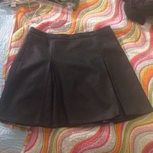 Black A-Line Nasygal Skater Pleated Skirt
