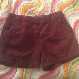 Reddish Purple Shorts from J Crew