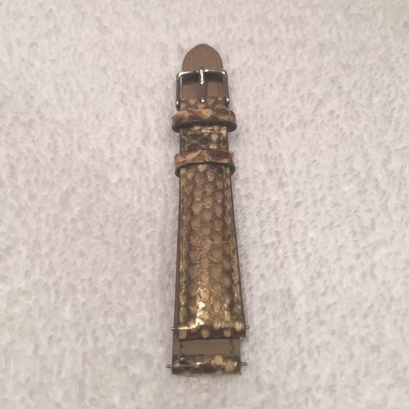 Gold Snakeskin Michele Watchband