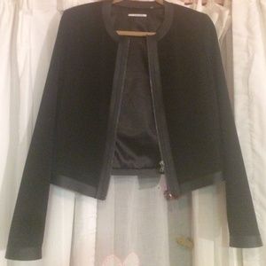 Ellie Tahari Black Leather Jacket