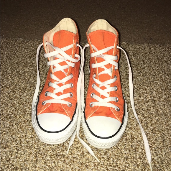 Orange High Top Converse