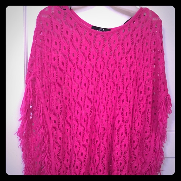 Pink poncho