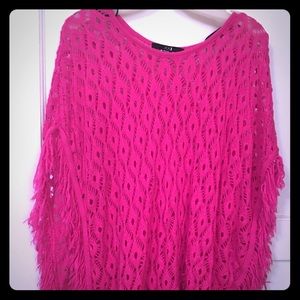 Pink poncho