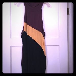 Brown / yellow/ black turtle neck shirt