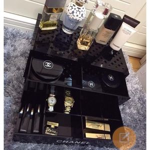 black acrylic make up organizers