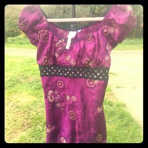Heart soul purple/plum blouse