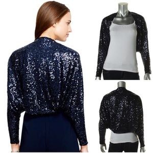 Ralph Lauren Sweaters Ralph Lauren Navy Blue Sequin Shrug