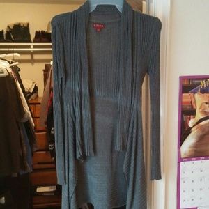 Grey fitted cardigan