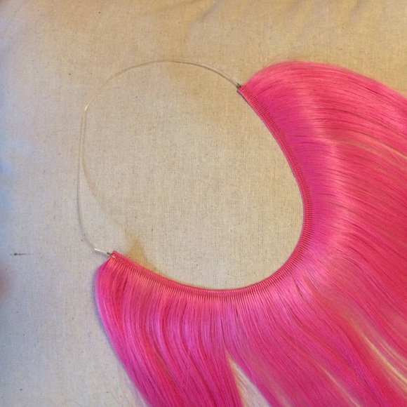 Pink Fake Hair - Picture 2 of 4