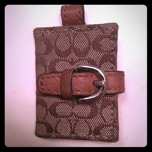 COACH- Tan and Brown Keychain!!