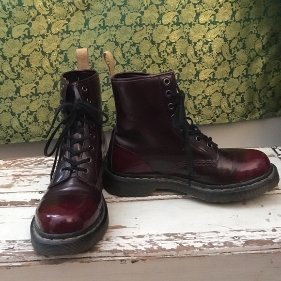 Women's Dr. Martens 1460 8-Eye Vegan Boot cherry 7