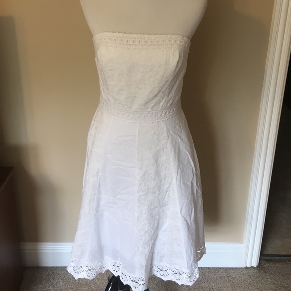 White House black market white lace sundress