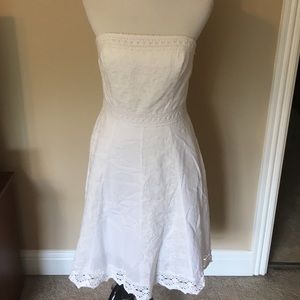 White House black market white lace sundress