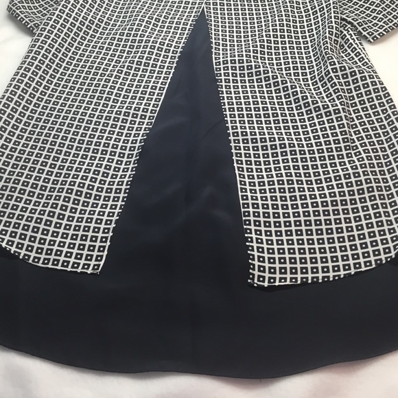 MICHAEL Michael Kors Navy Split Back Top - Picture 4 of 4