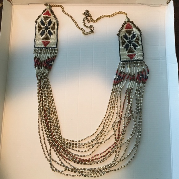 Long beaded necklace