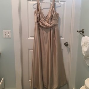 Satin Tank Long Ball Gown