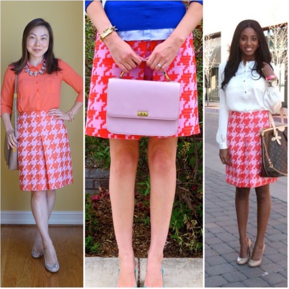 J. Crew Dresses & Skirts - J Crew Pixelated Houndstooth Skirt