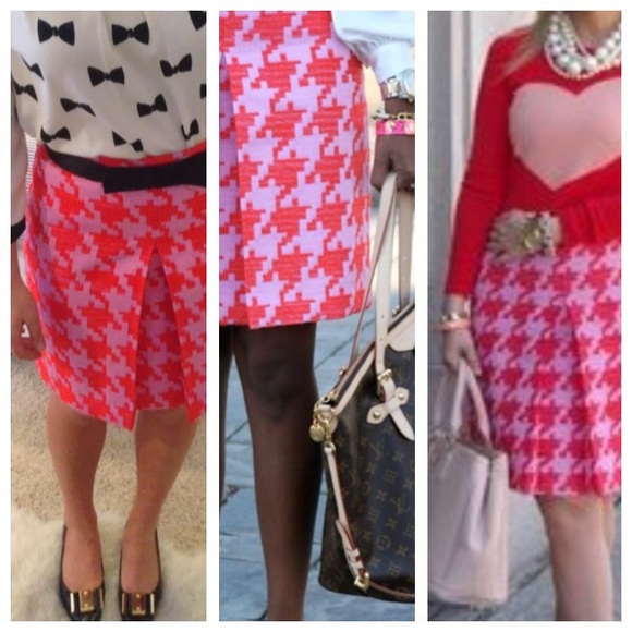 J Crew Pixelated Houndstooth Skirt - Picture 2 of 2