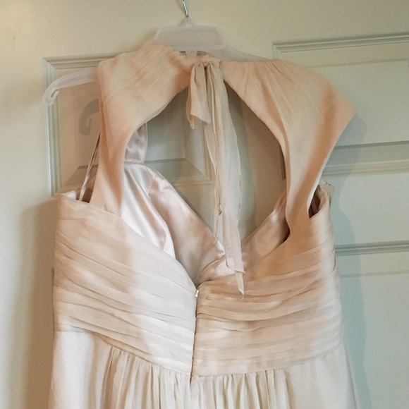 Amsale bridesmaid dress in vanilla - Picture 2 of 5