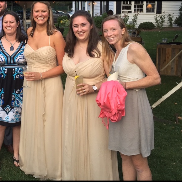 Amsale bridesmaid dress in vanilla - Picture 5 of 5