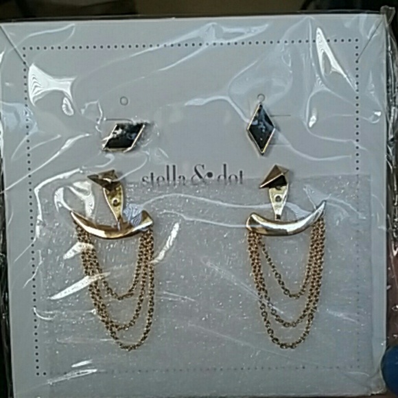 Stella and Dot Drapped jacket earrings