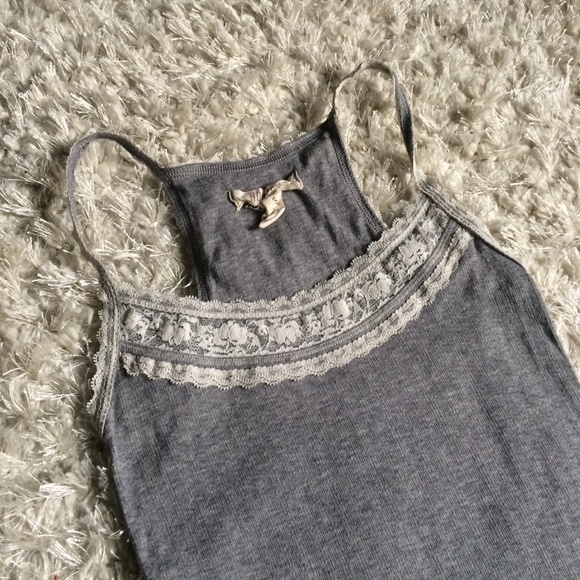 Lace trim tank