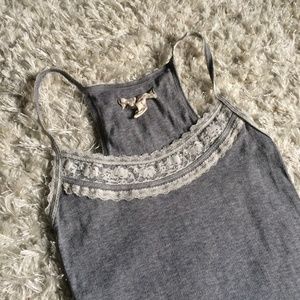 Lace trim tank