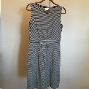 Boden Navy and white striped tank dress GUC