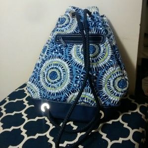 Vera Bradley drawstring bag.