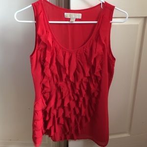 Michael by Michael Kors ruffle sleeveless blouse