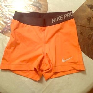 3inch Light orange Nike pros