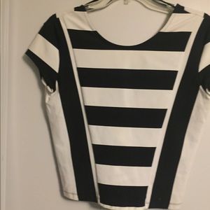 Black and white top