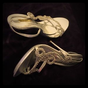 Silver party shoes