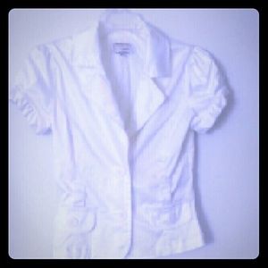 Cute white button blouse