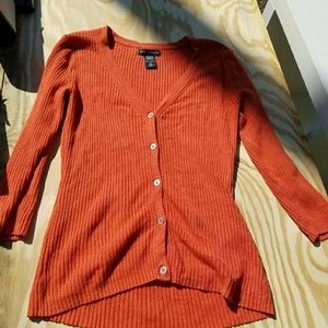 Orange Cardigan